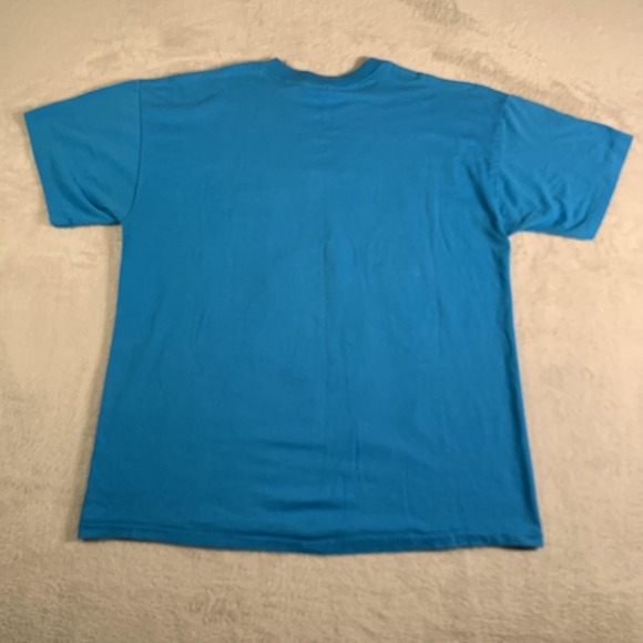 Vintage 19th Hole Golf Graphic Shirt Mens XL Blue SSI 1991 Bar Cartoon Made USA - Picture 10 of 12